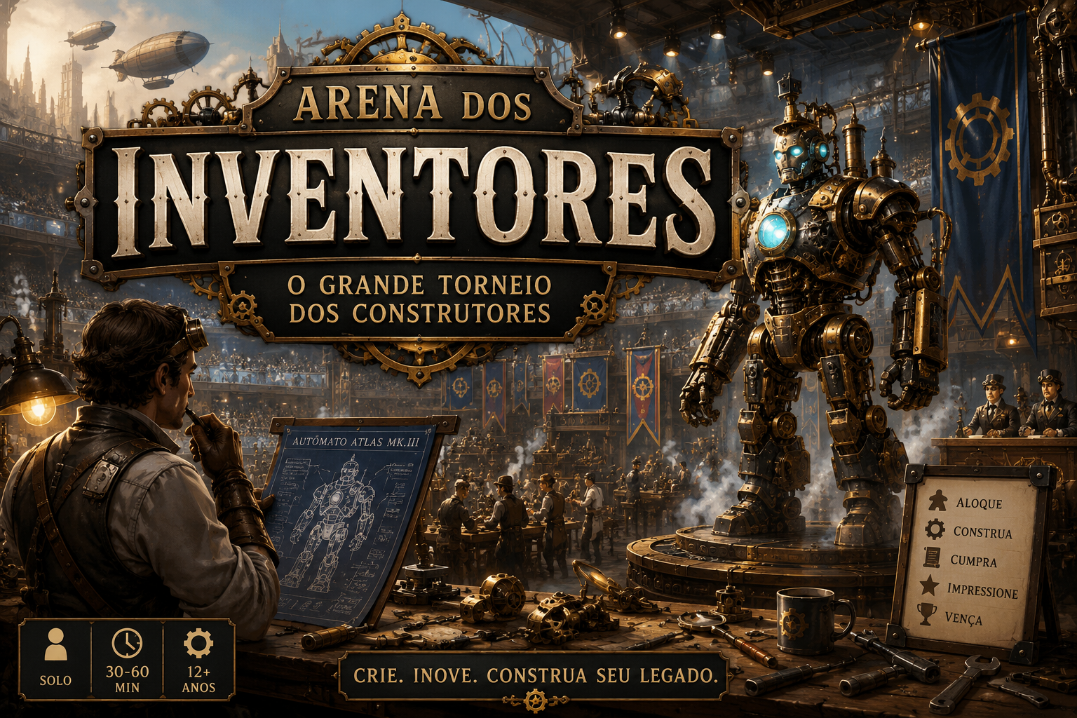 Capa de Arena dos Inventores