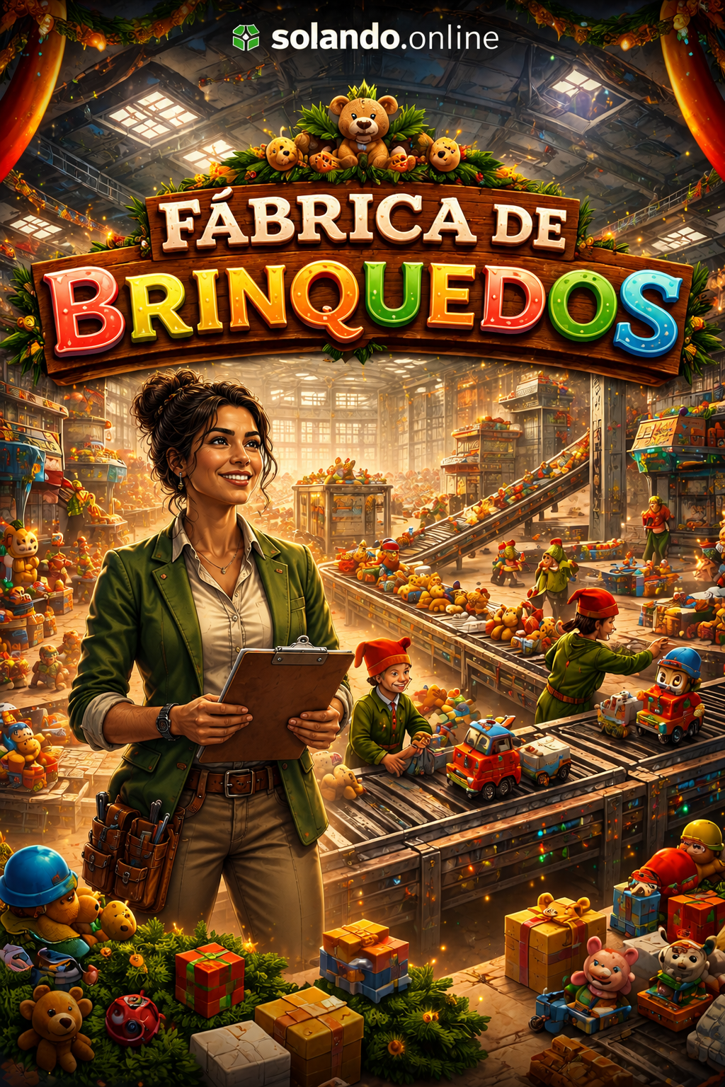 Capa de Fábrica de Brinquedos